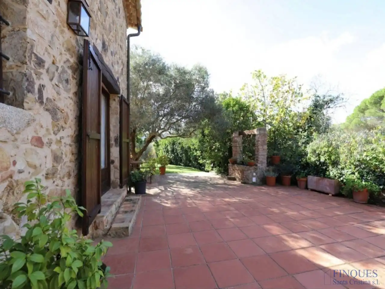 Jardí de Finca rústica en venda en Santa Cristina d'Aro amb Aire condicionat, Calefacció i Jardí privat