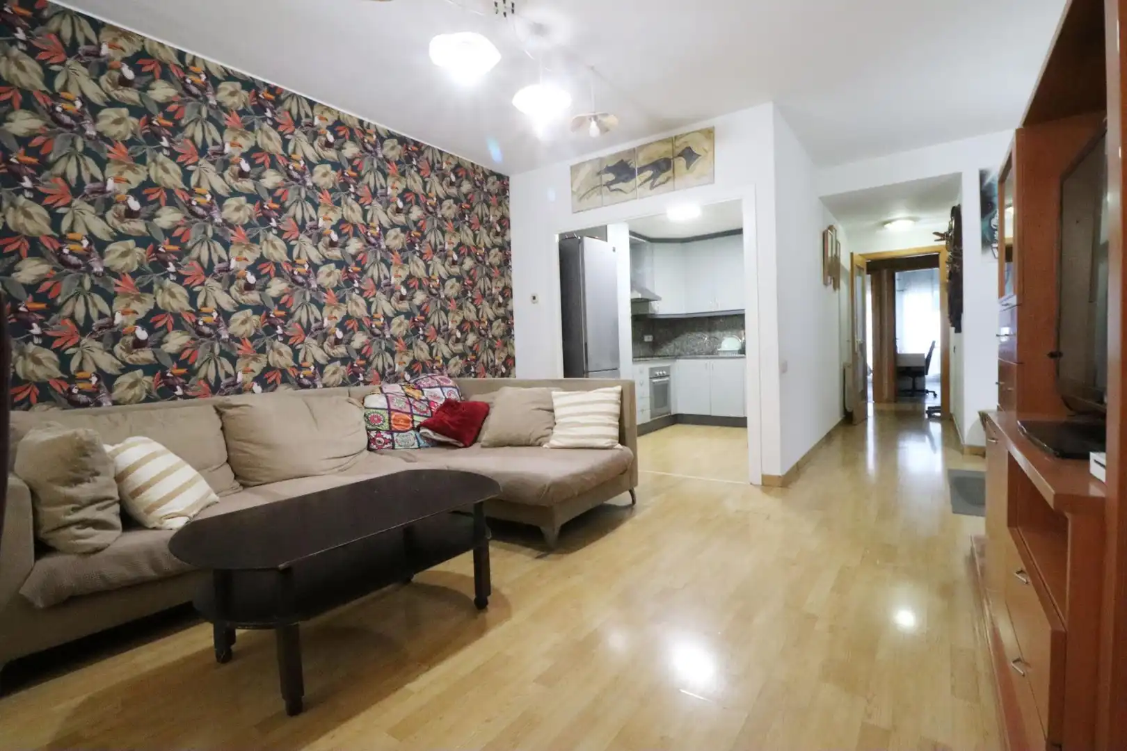 Sala de estar de Piso en venta en Sabadell con Calefacción, Parquet y Terraza