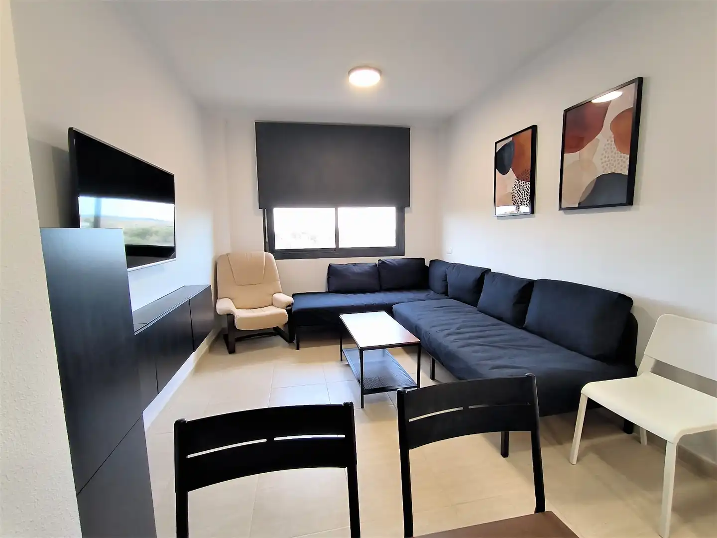 Sala de estar de Dúplex en venta en La Ràpita con Piscina comunitaria