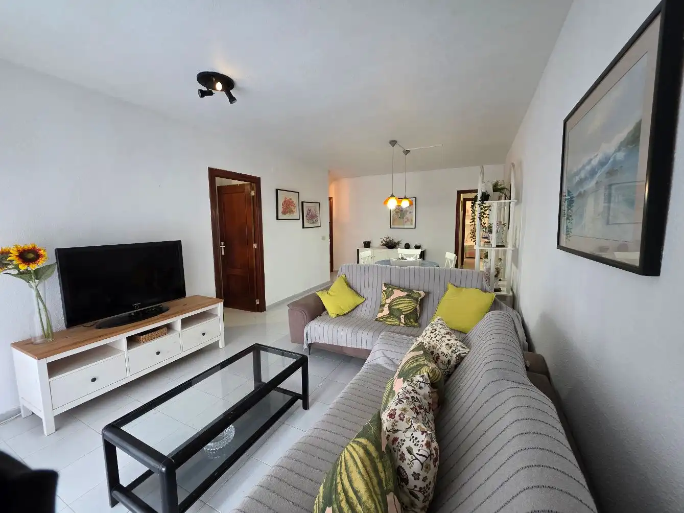 Living room of Apartments for sale in La Manga del Mar Menor  with Terrace, Furnished and Balcony