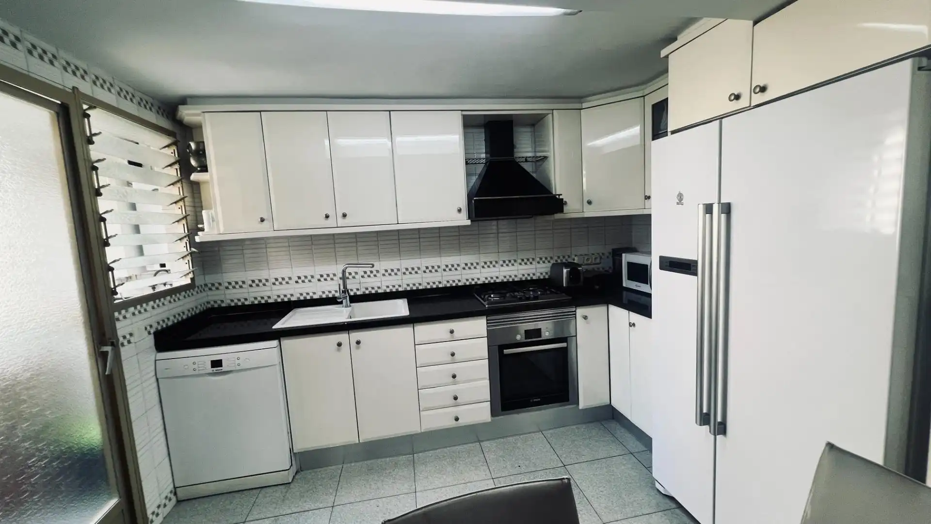 Kitchen of Flat for sale in Castellón de la Plana / Castelló de la Plana  with Air Conditioner, Private garden and Furnished