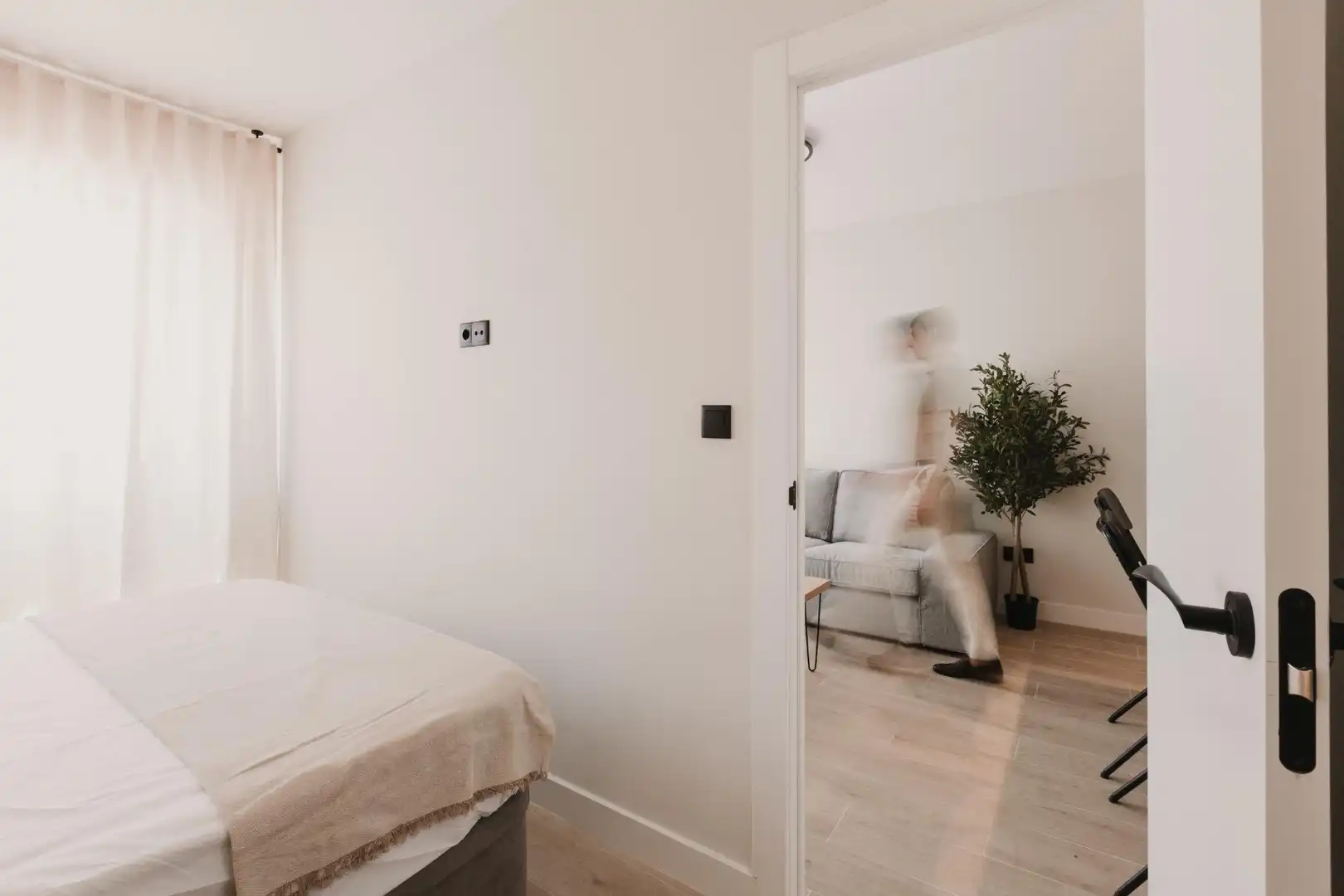 Bedroom of Apartments for rent in Murcia  with Air Conditioner, Furnished and Balcony