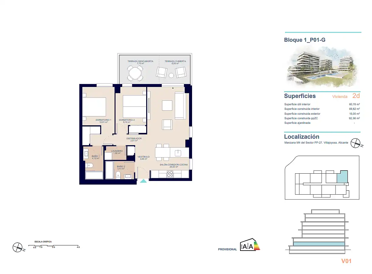Apartamento con terraza en venta en Platja de Torres, imagen 24