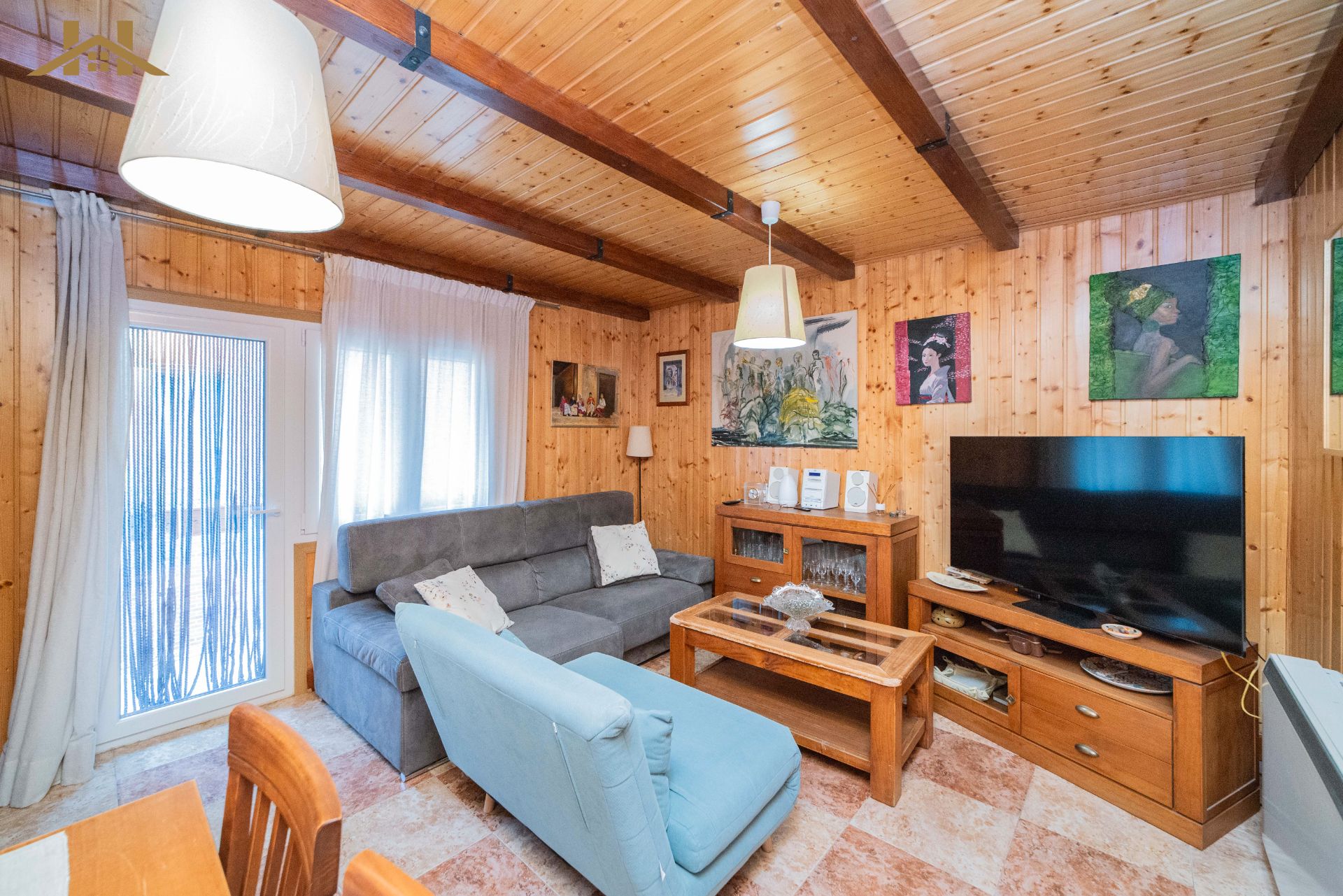 Living room of Flat for sale in El Escorial  with Heating, Terrace and Furnished