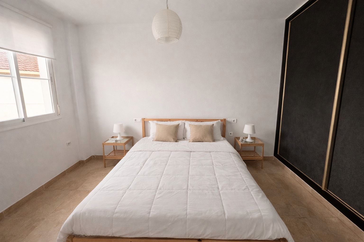 Dormitori de Pis de lloguer en Málaga Capital amb Aire condicionat, Moblat i Rentadora