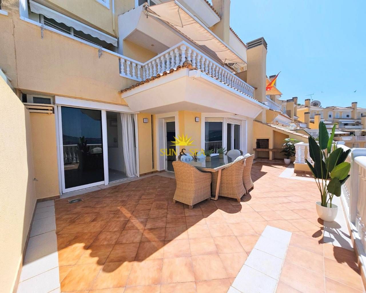 Terrace of Apartment to rent in La Manga del Mar Menor  with Air Conditioner, Heating and Terrace
