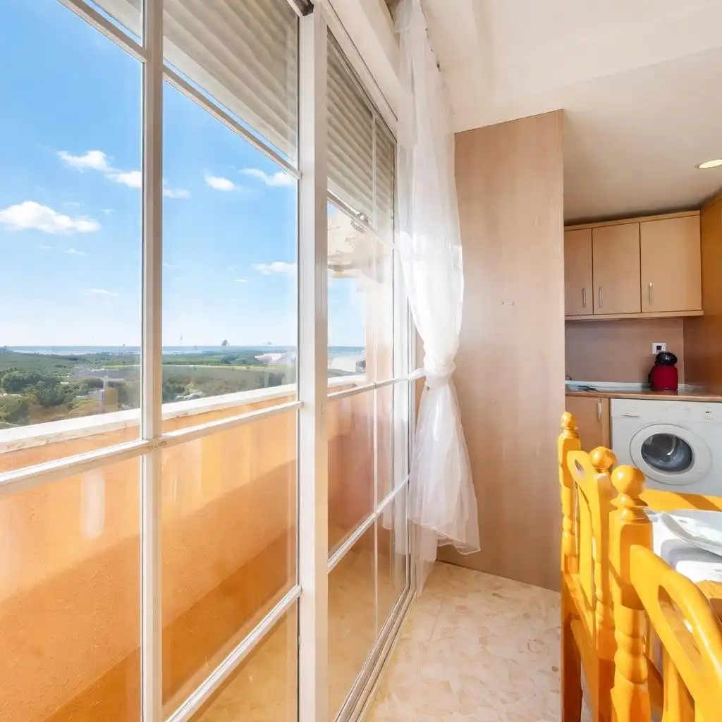Terraza de Piso en venta en Roquetas de Mar con Jardín privado y Piscina comunitaria