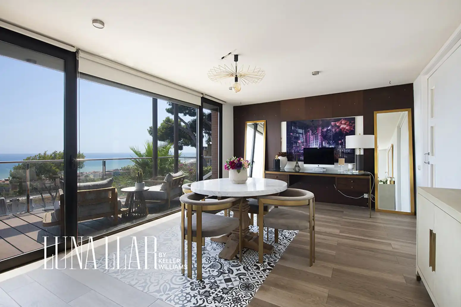 Esszimmer von Haus oder Chalet zur Miete in Sitges mit Klimaanlage, Terrasse und Möbliert