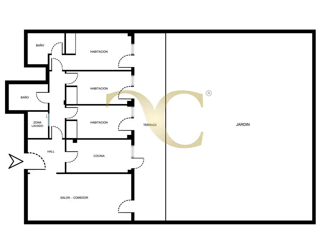 Wohnung zum Verkauf in Oviedo  mit Heizung, Privatgarten und Terrasse