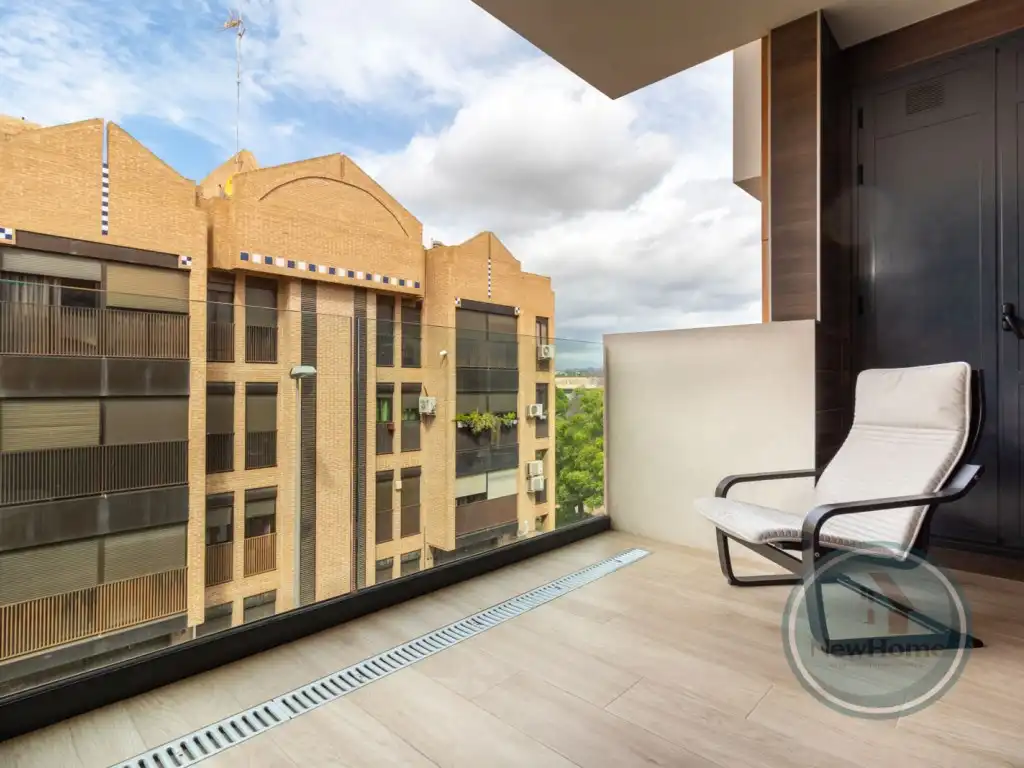 Terraza de Piso de alquiler en Elche / Elx con Aire acondicionado, Terraza y Piscina comunitaria