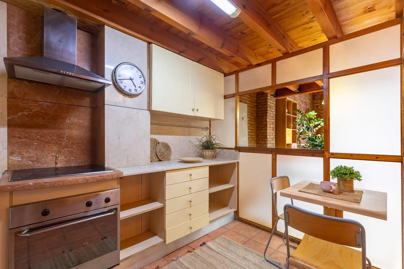 Küche von Maisonette zum Verkauf in Valencia mit Klimaanlage und Balkon