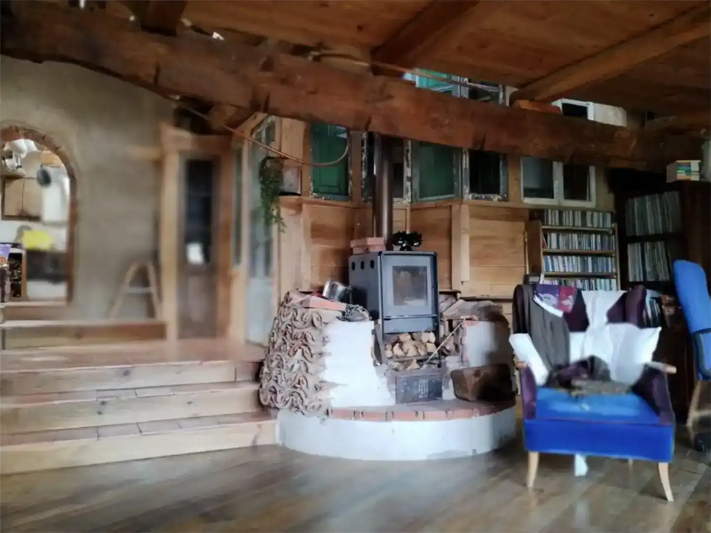 Sala de estar de Casa o chalet en venta en Chandrexa de Queixa con Jardín privado, Amueblado y Balcón