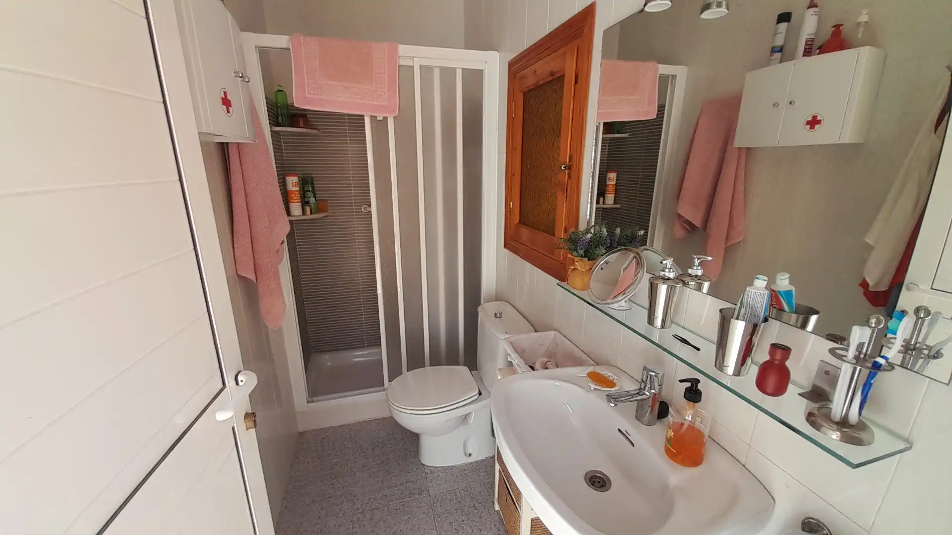 Bany de Casa o xalet en venda en Mazarrón amb Aire condicionat, Jardí privat i Piscina