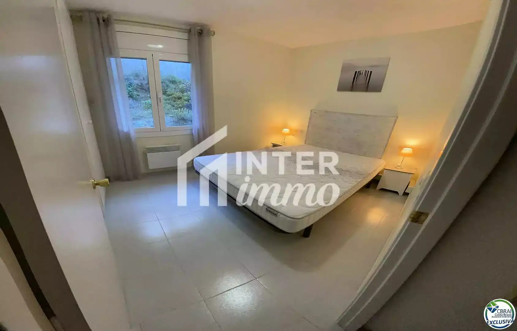 Bedroom of Flat for sale in Roses  with Air Conditioner, Terrace and Furnished