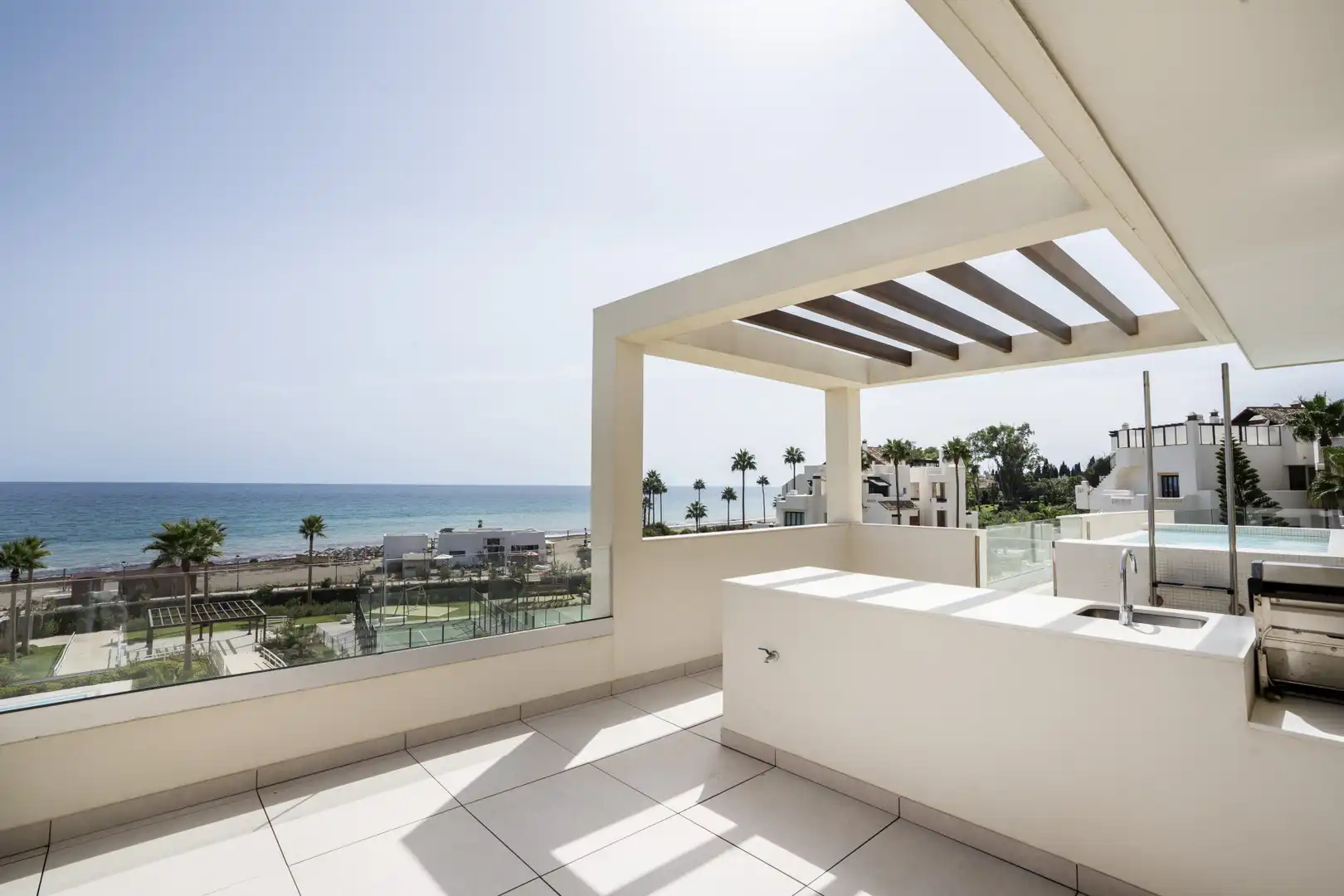Terraza de Ático de alquiler en Estepona con Aire acondicionado, Calefacción y Terraza