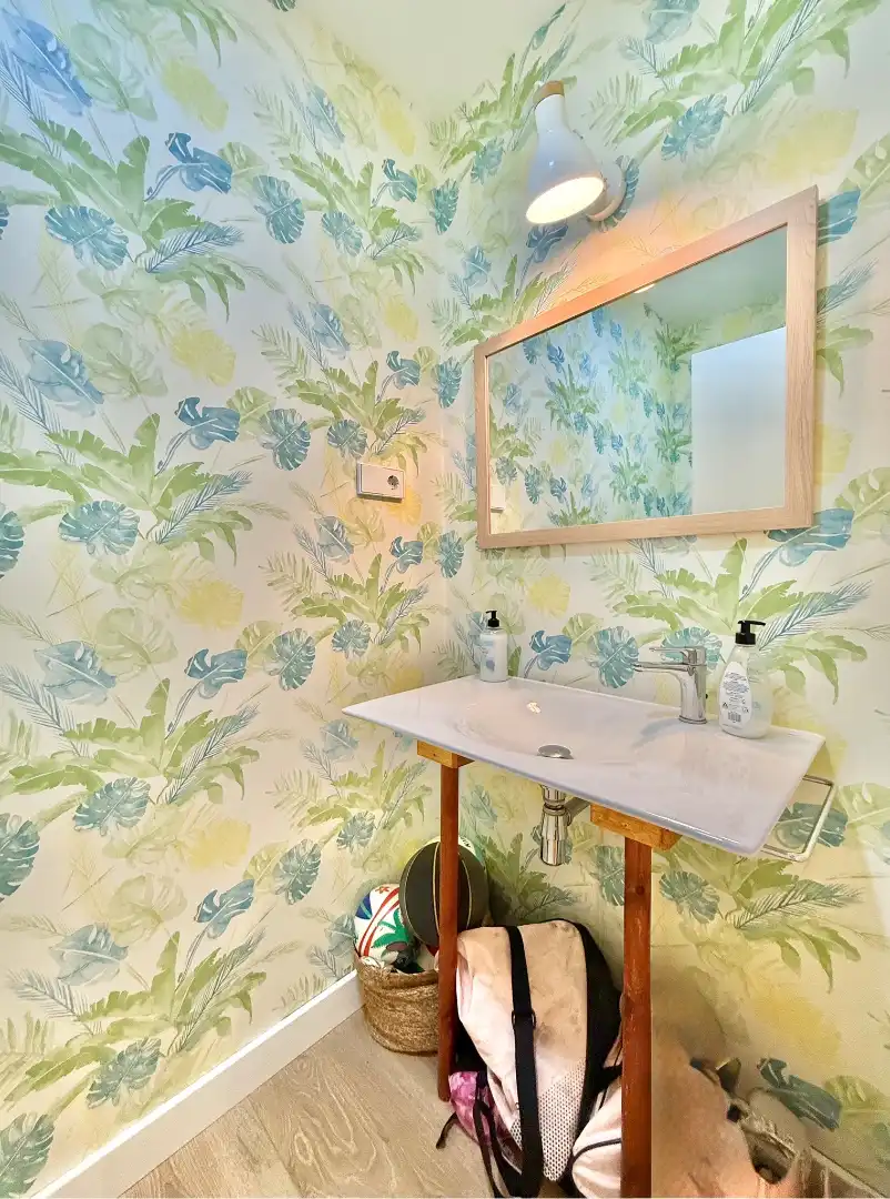 Baño de Piso de alquiler en Barcelona con Aire acondicionado, Calefacción y Parquet