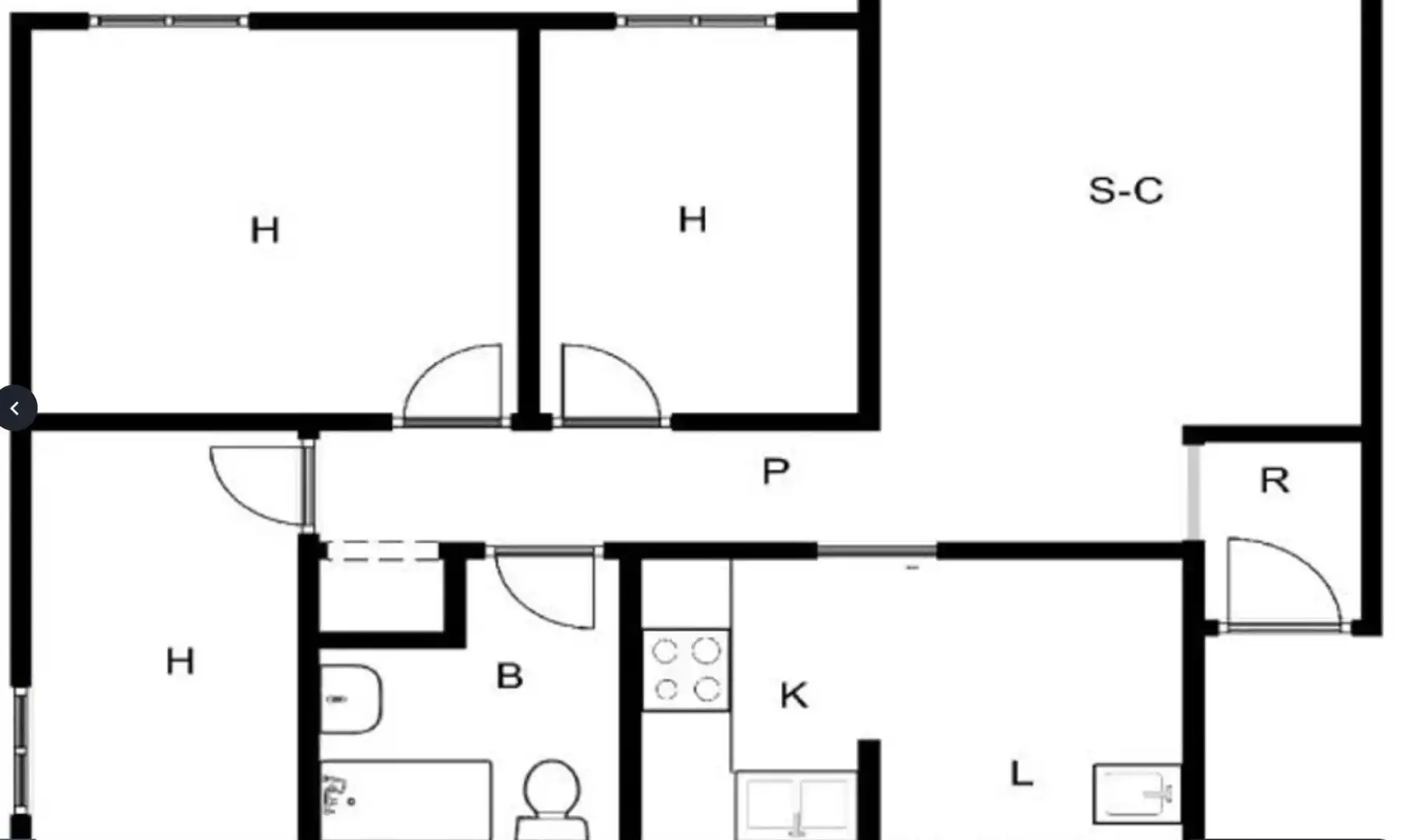 Apartamento en venta en Badalona