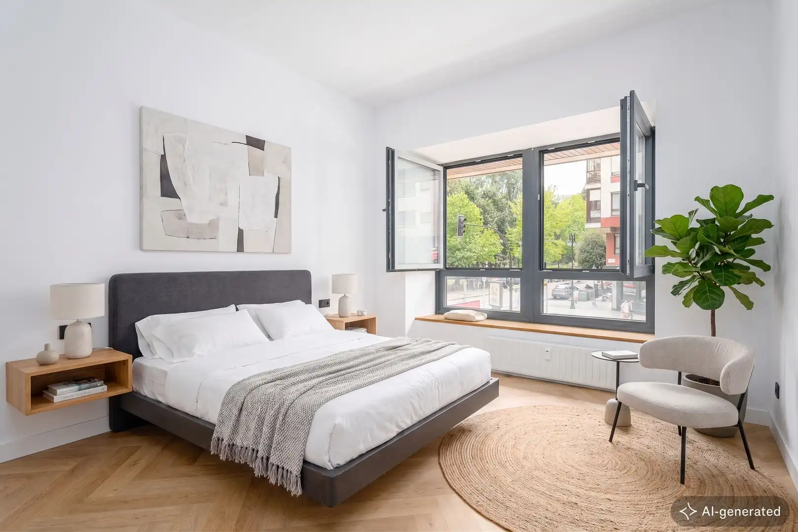 Schlafzimmer von Wohnung zum Verkauf in Gijón  mit Heizung