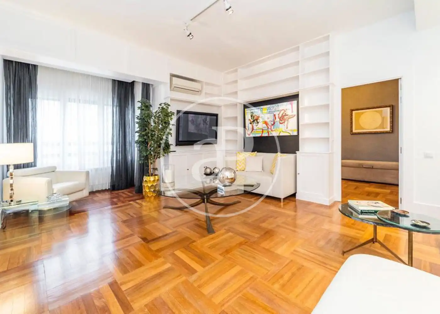 Sala de estar de Piso de alquiler en Madrid con Aire acondicionado y Calefacción