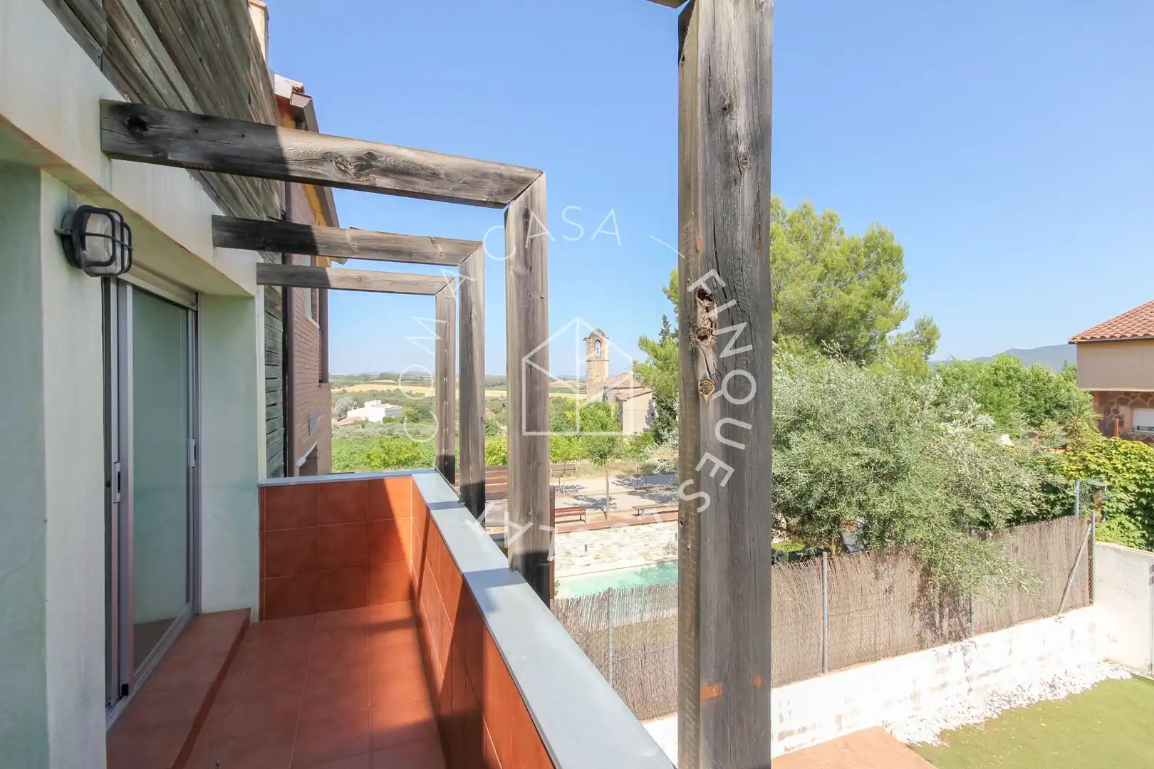 Terrassa de Casa o xalet en venda en Sant Llorenç d'Hortons amb Jardí privat