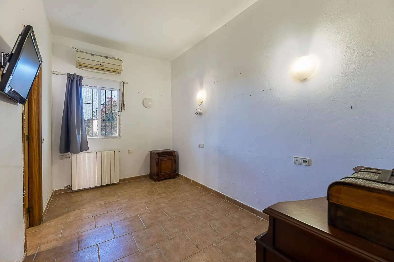 Schlafzimmer von Country house zum Verkauf in  Palma de Mallorca mit Klimaanlage, Heizung und Privatgarten