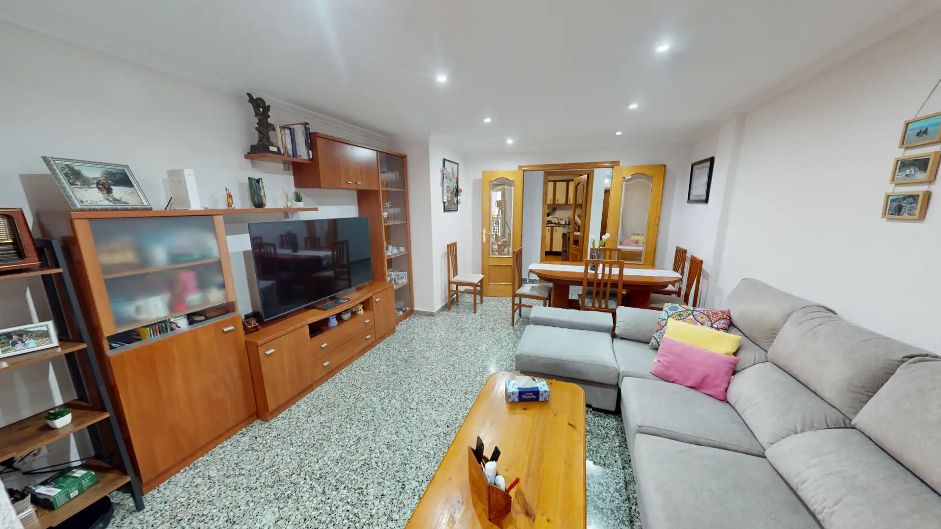 Sala de estar de Piso en venta en Mutxamel con Amueblado y Balcón