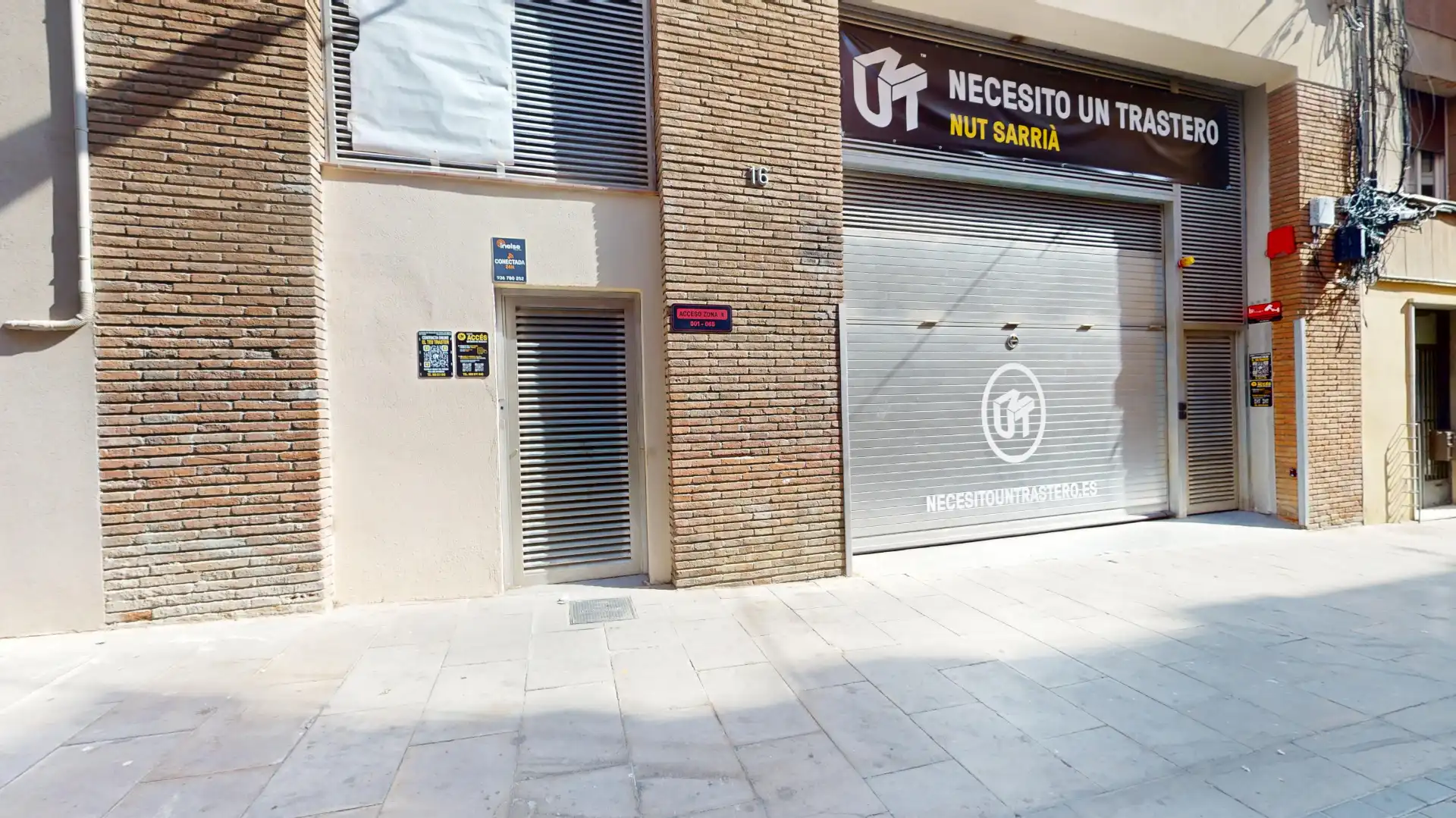 Vista exterior de Traster de lloguer en Barcelona amb Alarma