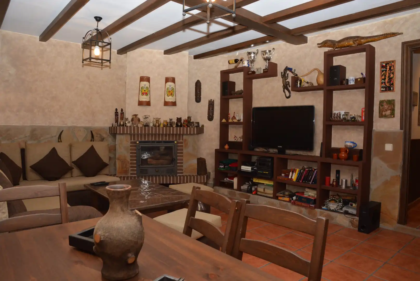 Sala d'estar de Casa o xalet en venda en Mejorada del Campo amb Aire condicionat, Calefacció i Jardí privat