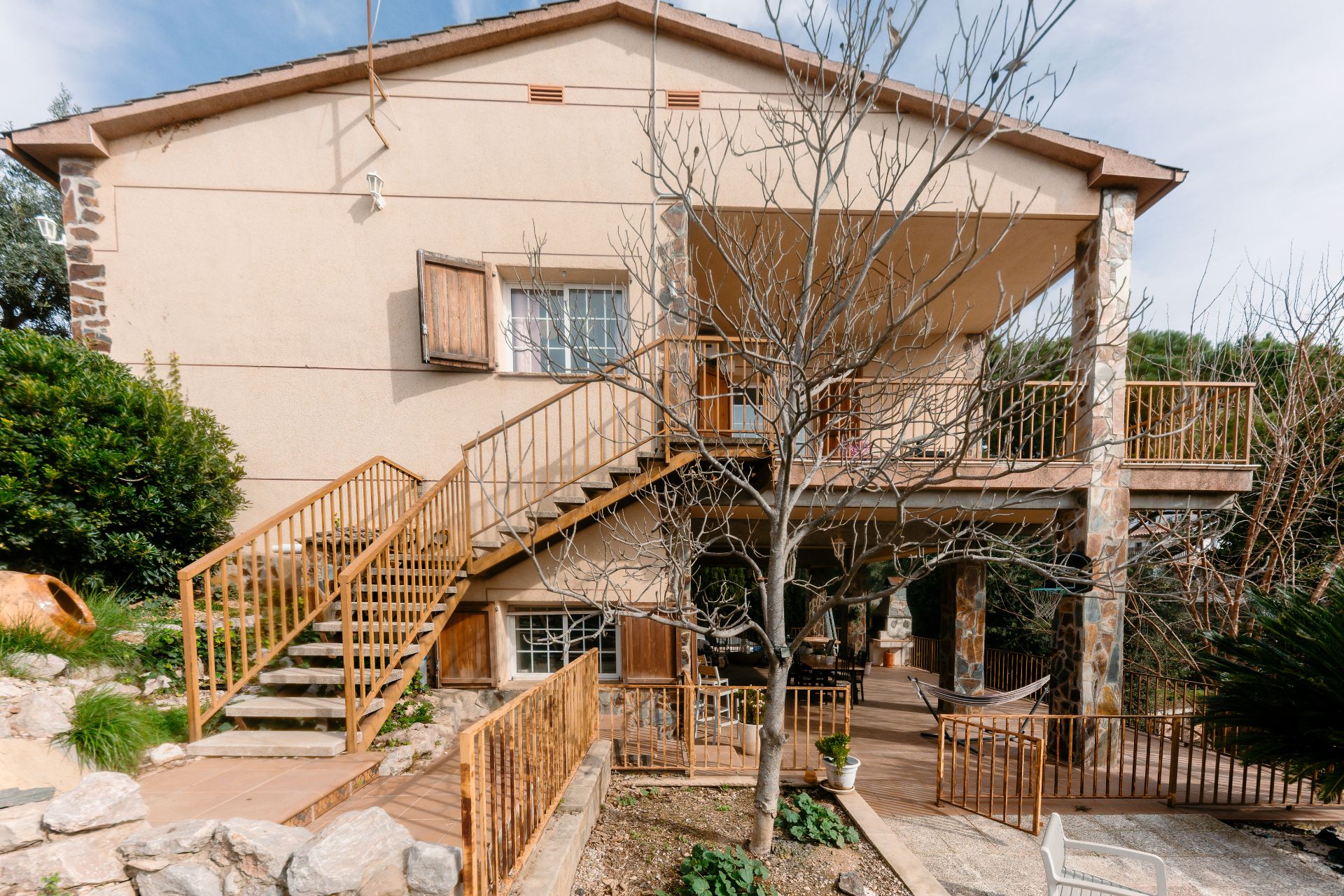 Vista exterior de Casa o chalet en venta en Els Hostalets de Pierola con Aire acondicionado, Jardín privado y Terraza