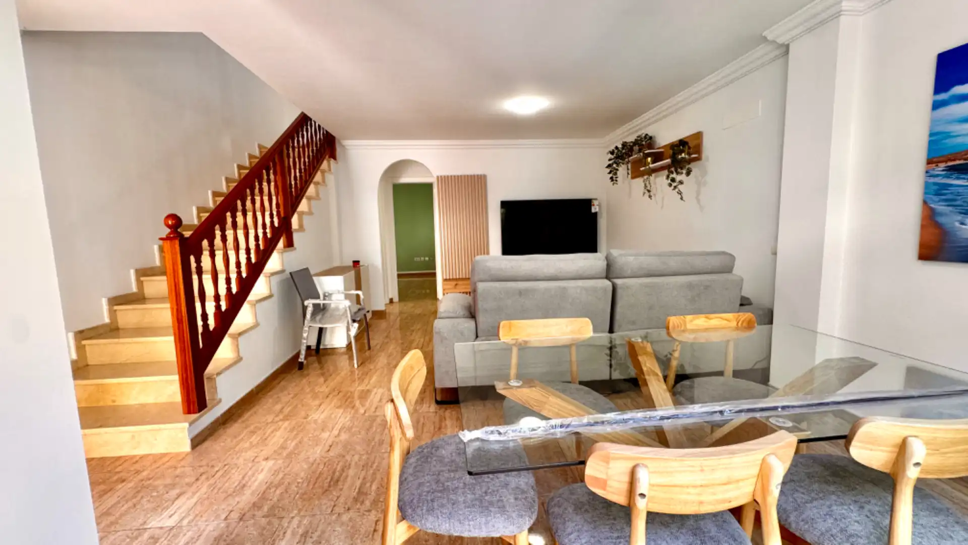 Sala de estar de Casa adosada en venta en San Miguel de Abona con Aire acondicionado, Jardín privado y Terraza