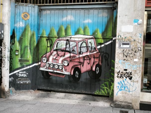 Vista exterior de Garatge de lloguer en Getxo 