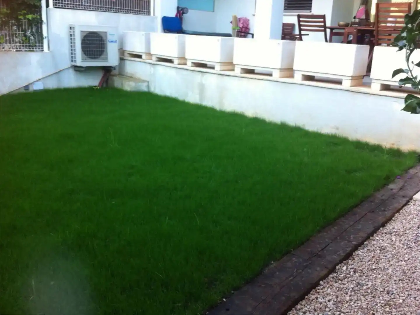 Garten von Wohnungen zur Miete in Santa Eulària des Riu mit Klimaanlage und Schwimmbad