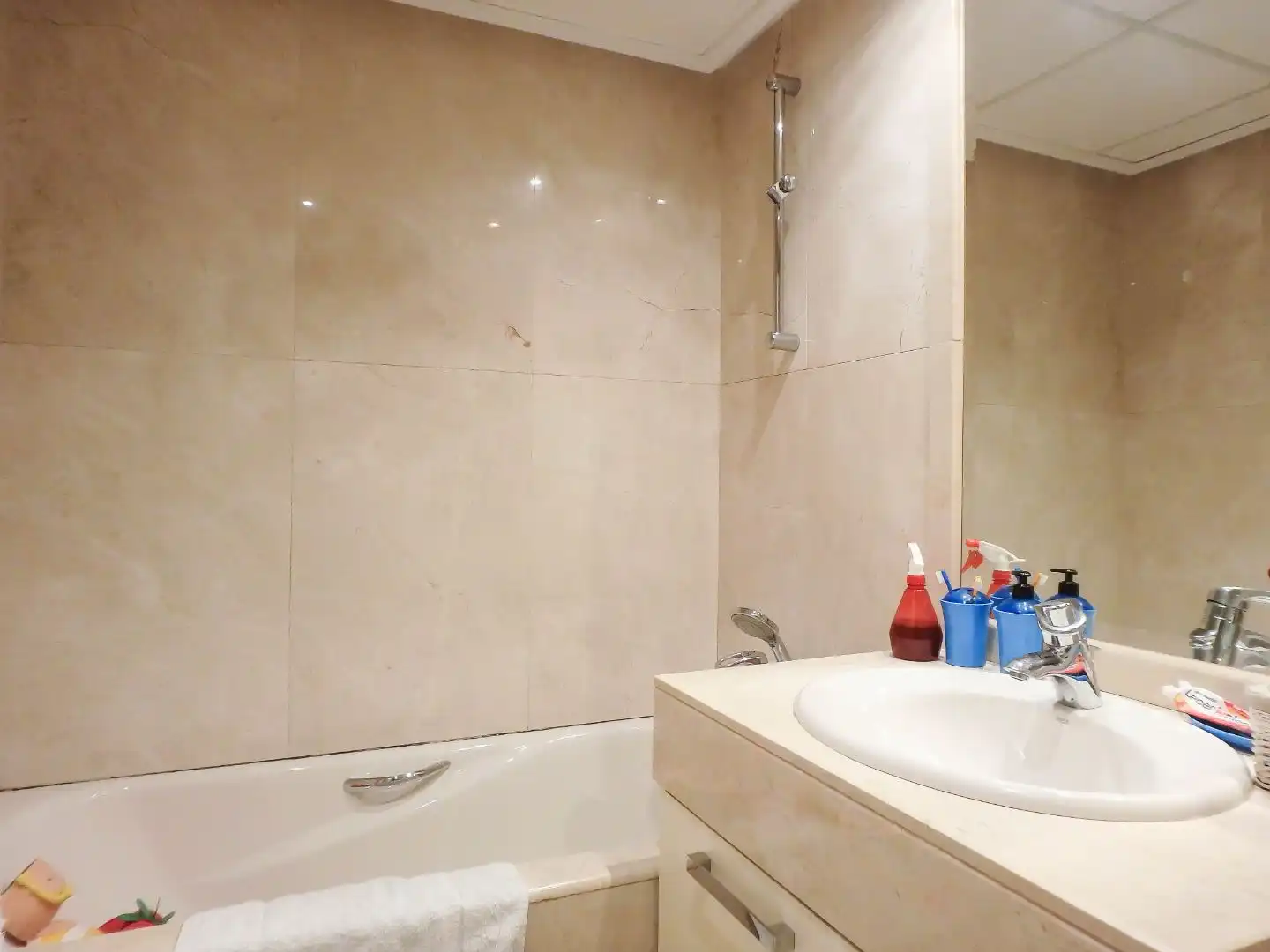 Bathroom of Ground floor for rent in Madrid  with Air Conditioner, Heating and Private garden