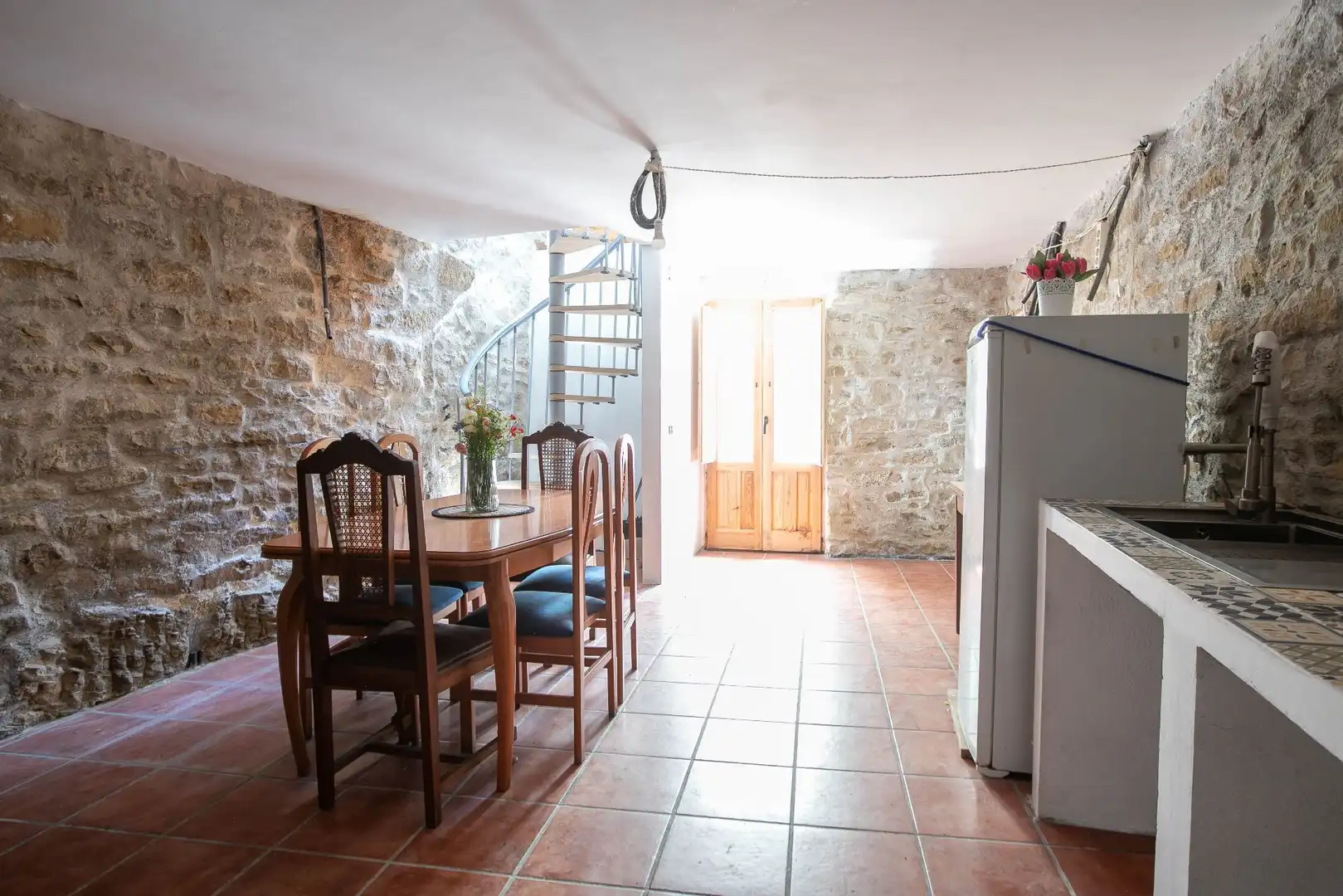Comedor de Finca rústica en venta en Guirguillano con Calefacción, Terraza y Trastero