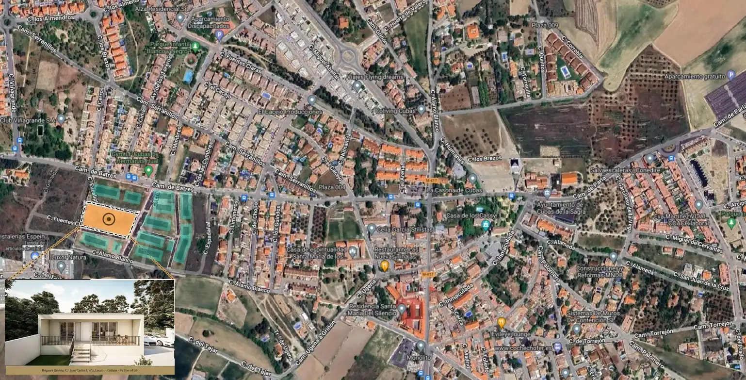 Vista exterior de Casa adosada en venta en Cubas de la Sagra con Calefacción, Jardín privado y Terraza