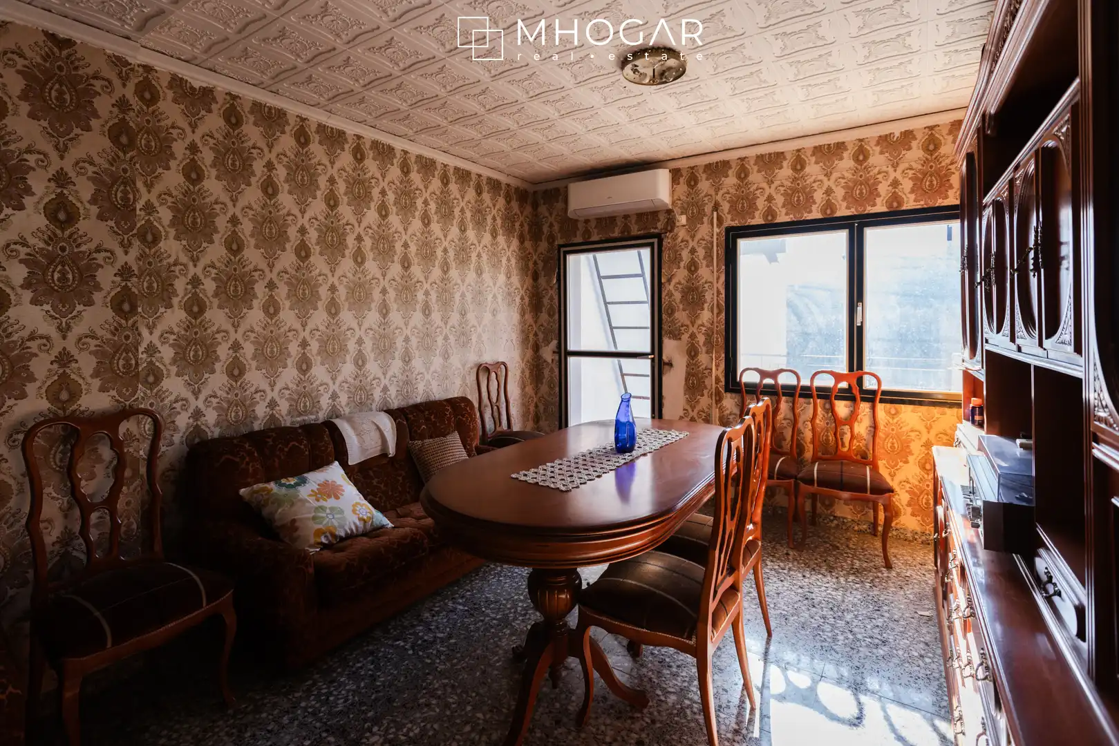 Sala de estar de Finca rústica en venta en La Vall de Laguar con Jardín privado, Terraza y Balcón