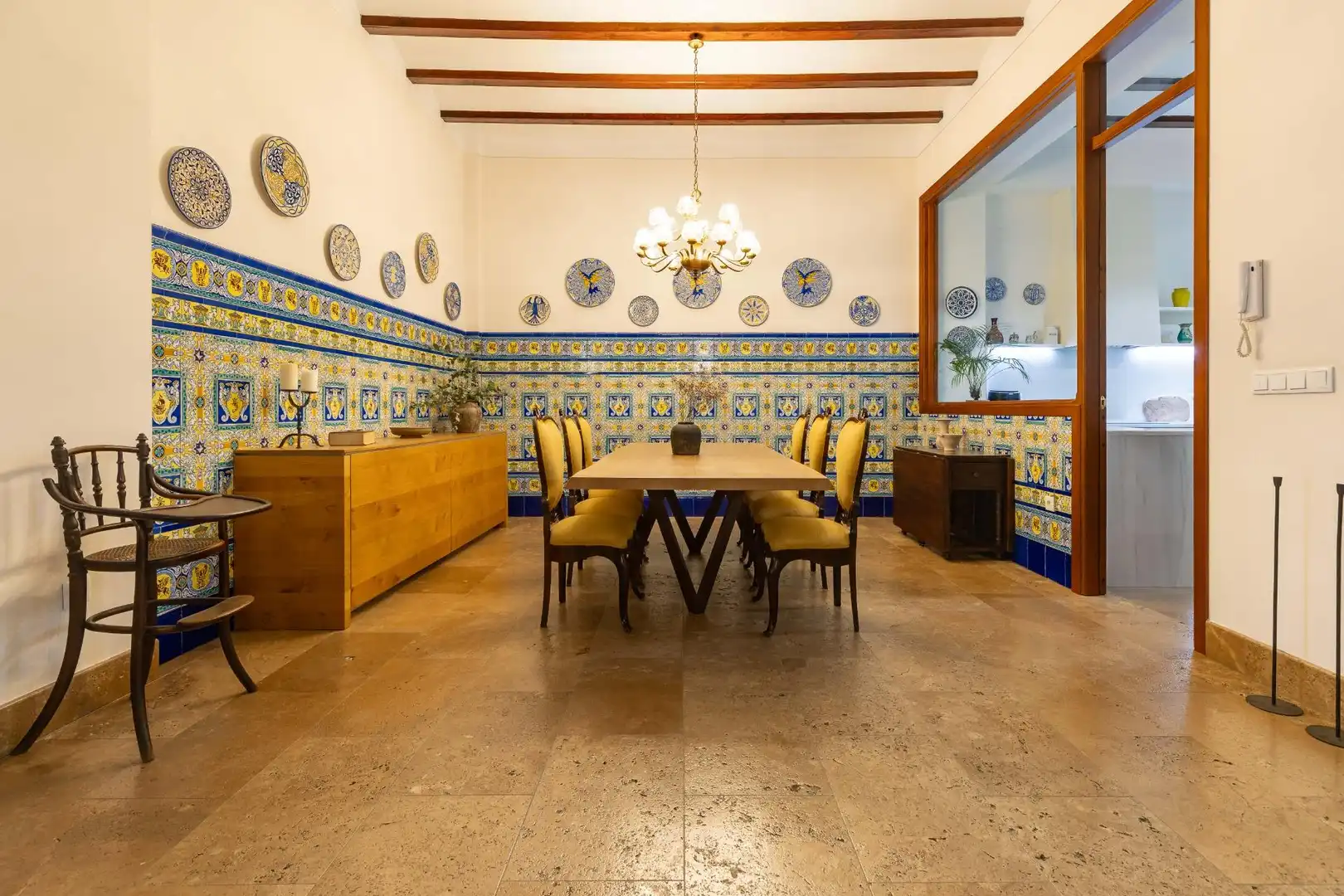 Dining room of Houses for sale in Xàtiva  with Air Conditioner, Private garden and Terrace