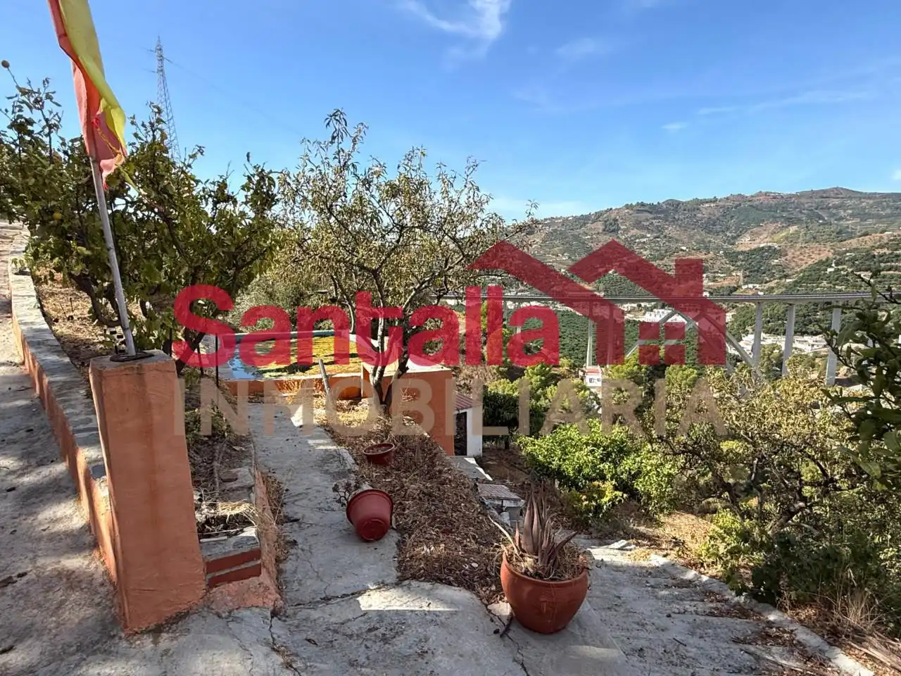 Vista exterior de Finca rústica en venda en Almuñécar amb Jardí privat, Terrassa i Piscina