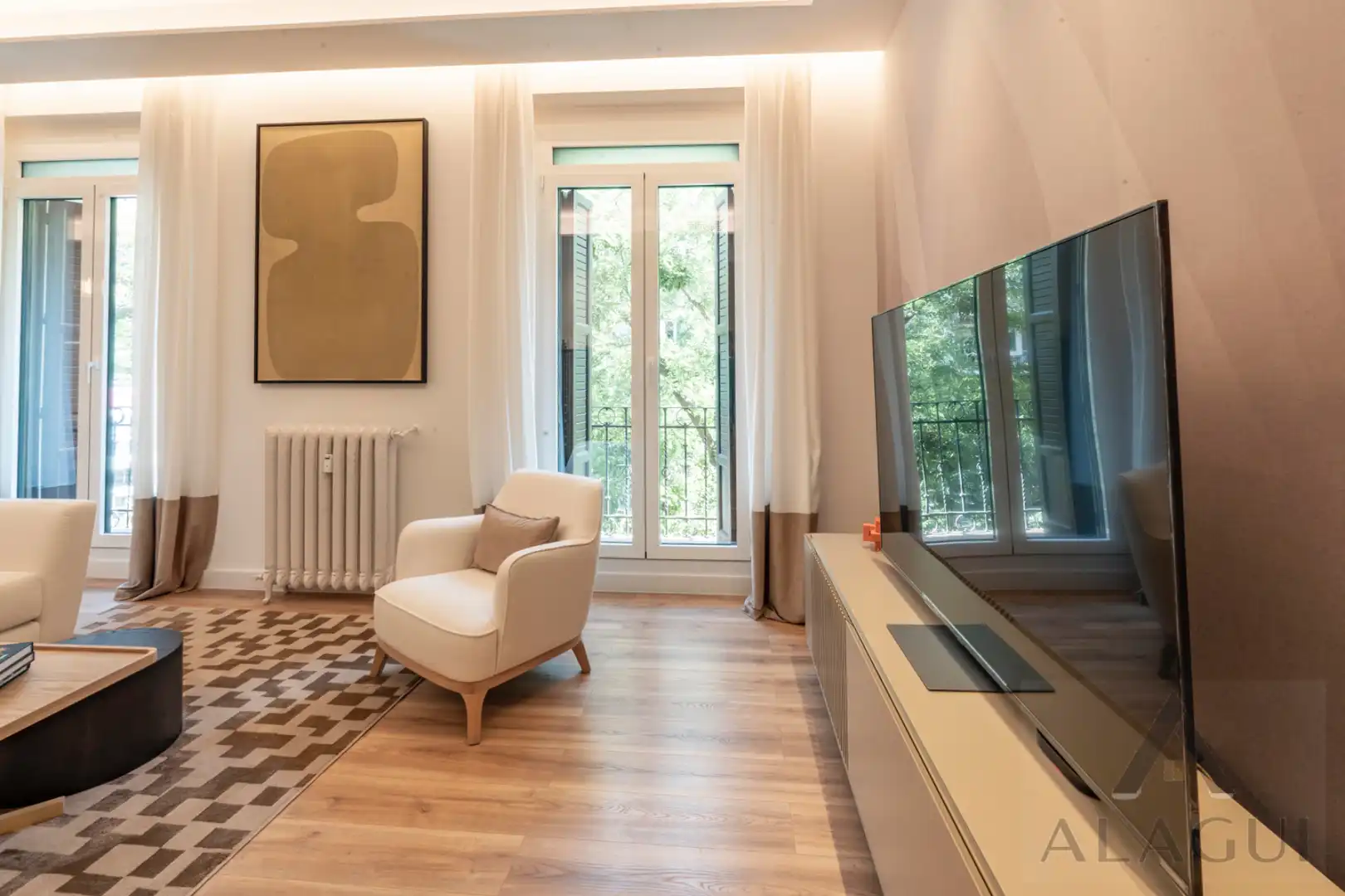 Wohnzimmer von Wohnung zum Verkauf in Madrid mit Klimaanlage, Heizung und Möbliert