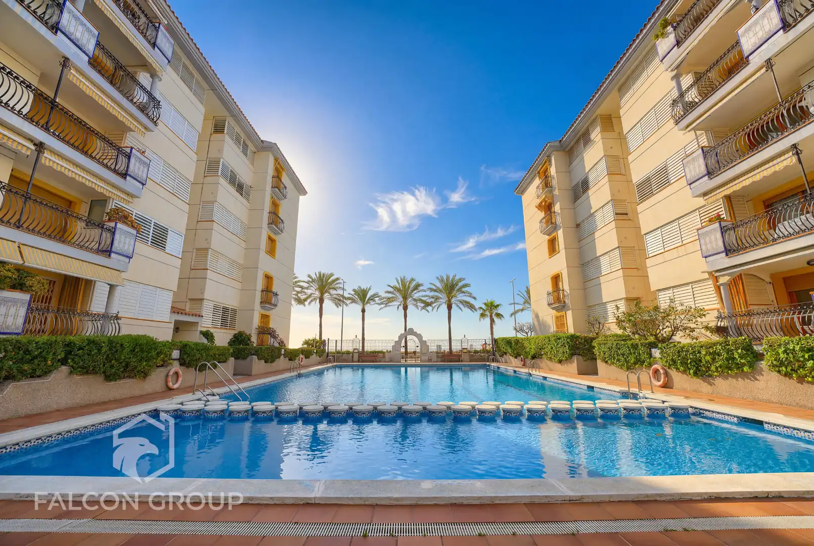 Swimming pool of Flat for sale in Calafell  with Air Conditioner, Heating and Parquet flooring