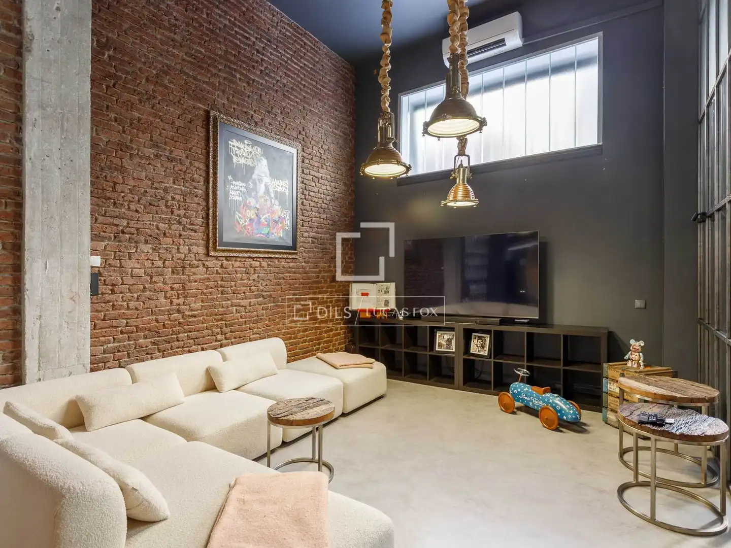 Living room of Lofts for rent in Madrid  with Air Conditioner, Heating and Terrace