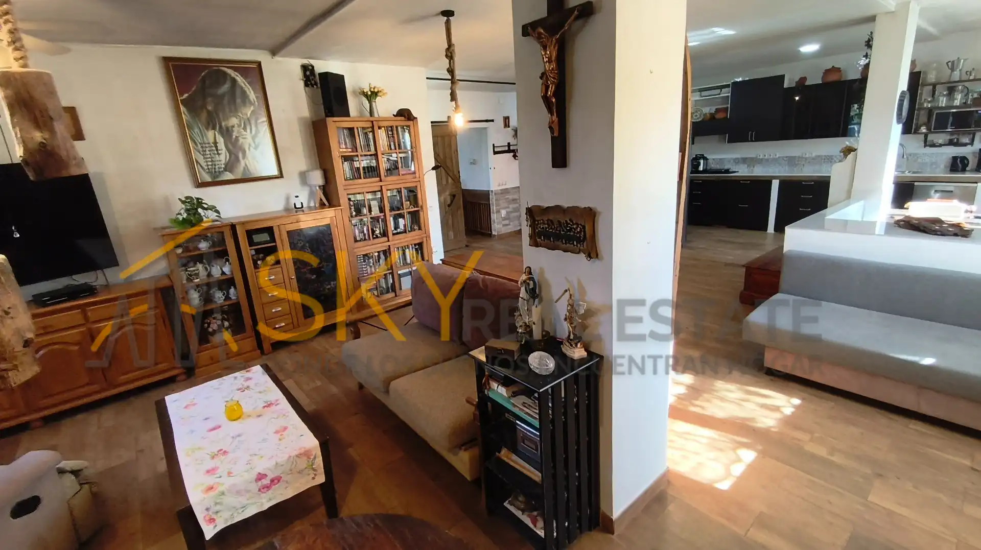 Wohnzimmer von Haus oder Chalet zum Verkauf in Llombai mit Möbliert