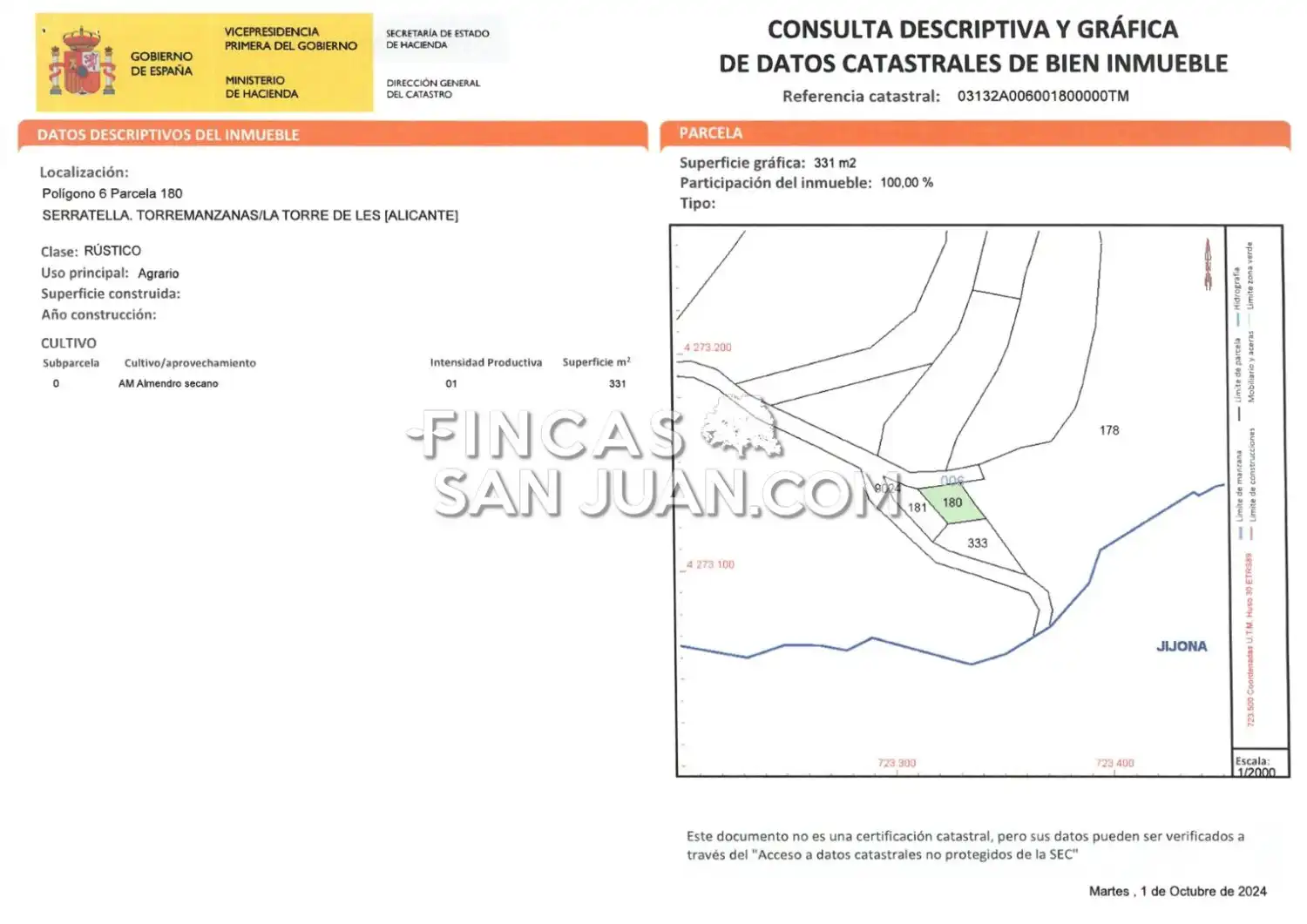 Terreny residencial en venda a Torremanzanas / La Torre de les Maçanes, imagen 22