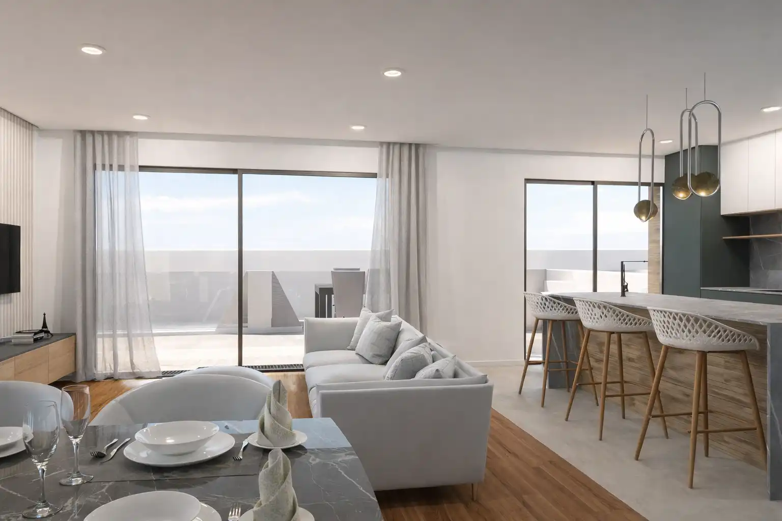 Living room of Attic for sale in  Murcia Capital  with Air Conditioner, Heating and Terrace