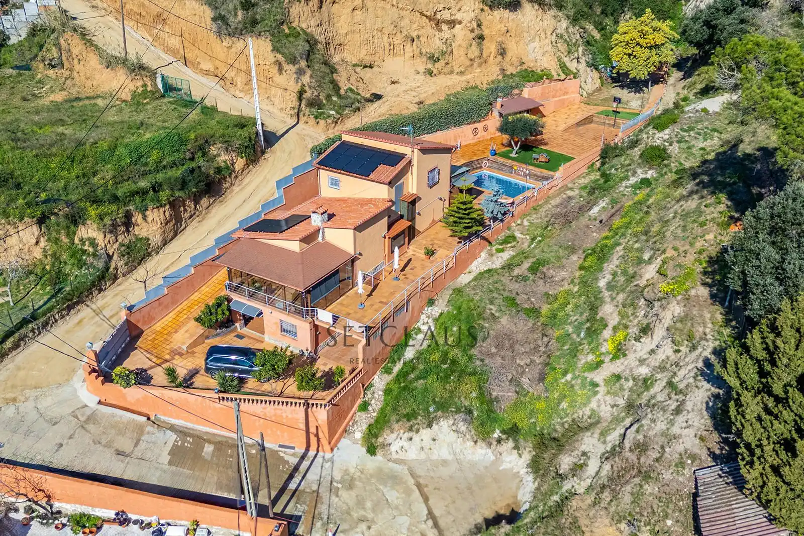 Vista exterior de Casa o chalet en venta en Teià con Aire acondicionado, Calefacción y Jardín privado