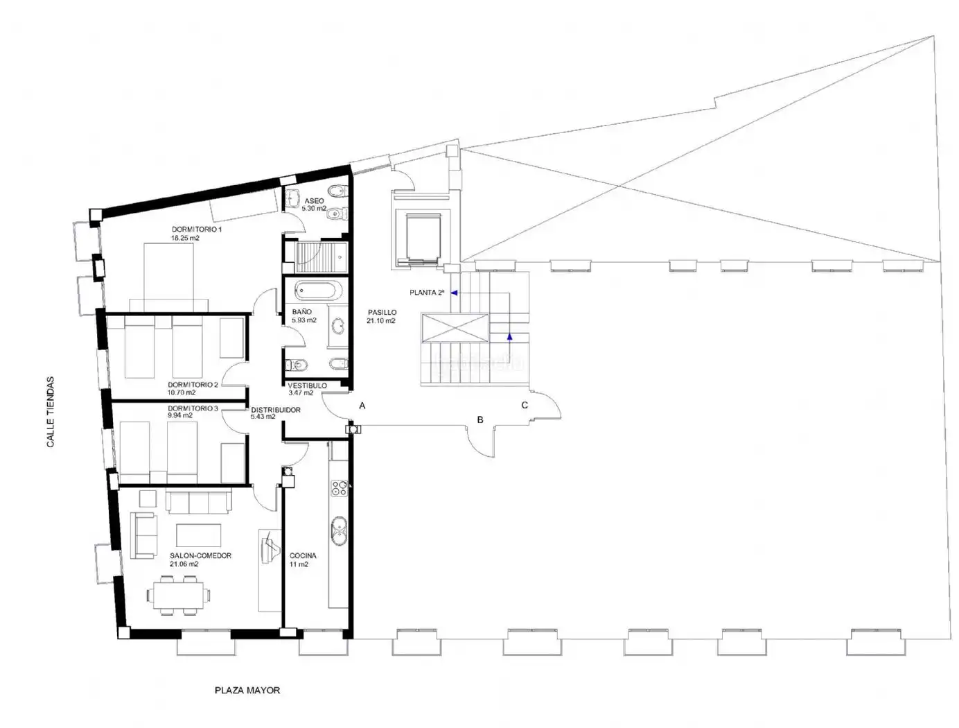 Wohnung mit Aufzug zum Verkauf in Plaza Mayor 12, imagen 9