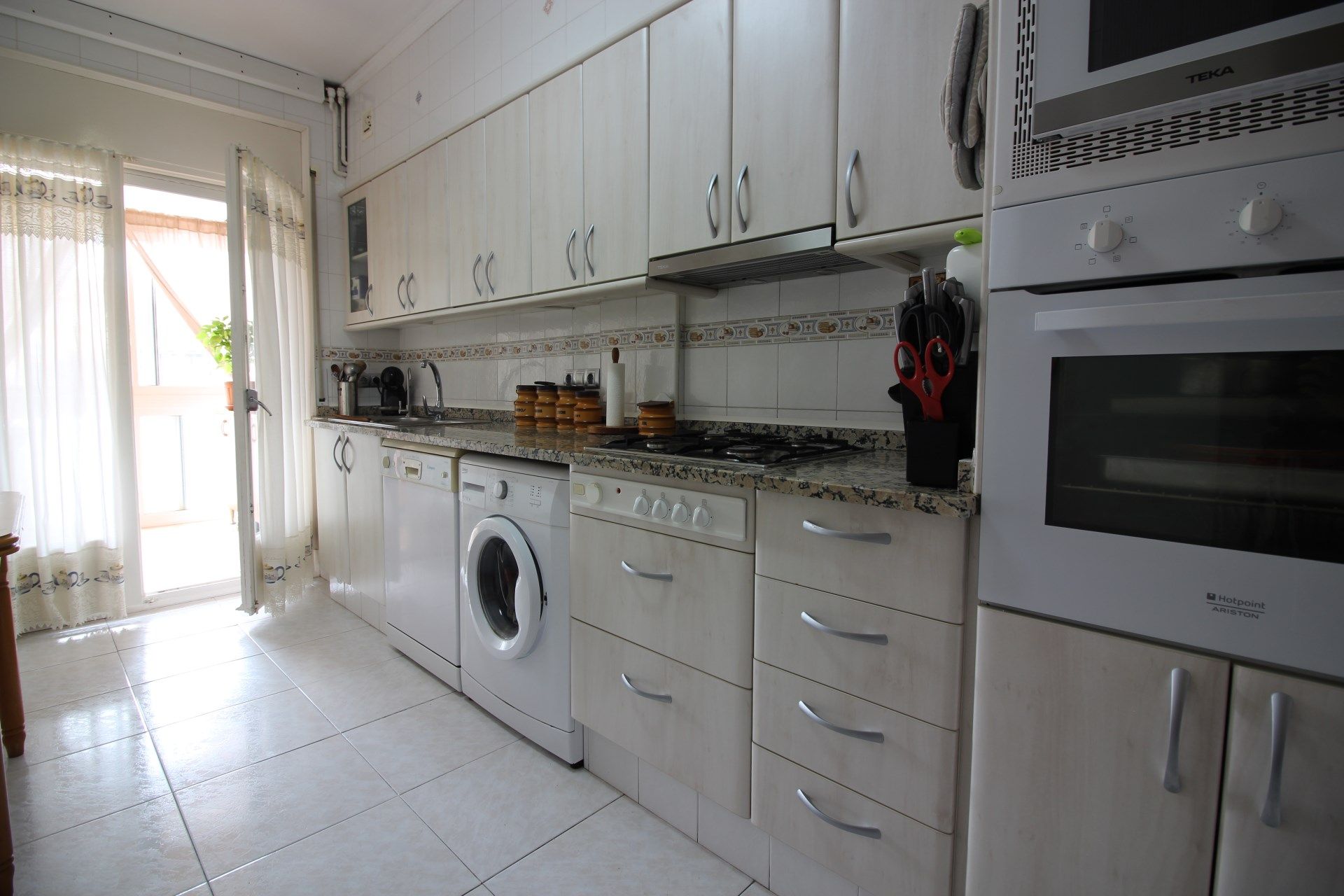 Kitchen of Flat for sale in Roses  with Heating and Terrace