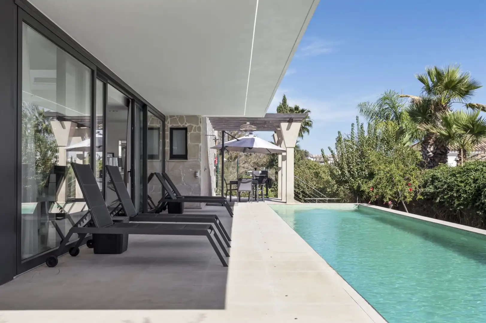 Terrace of Houses for rent in Marbella  with Air Conditioner, Private garden and Swimming Pool