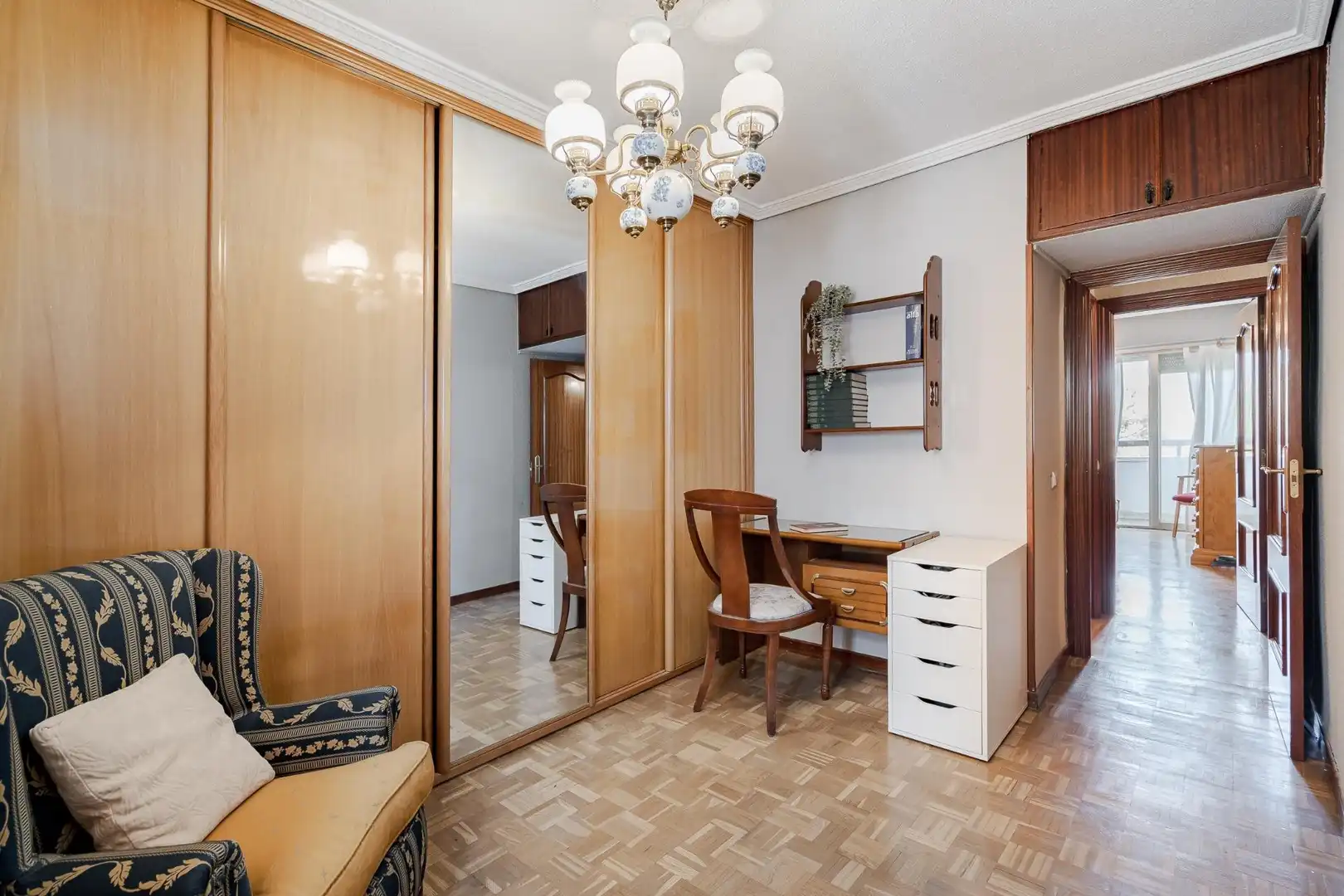 Bedroom of Flat for sale in Alcalá de Henares  with Heating, Terrace and Furnished