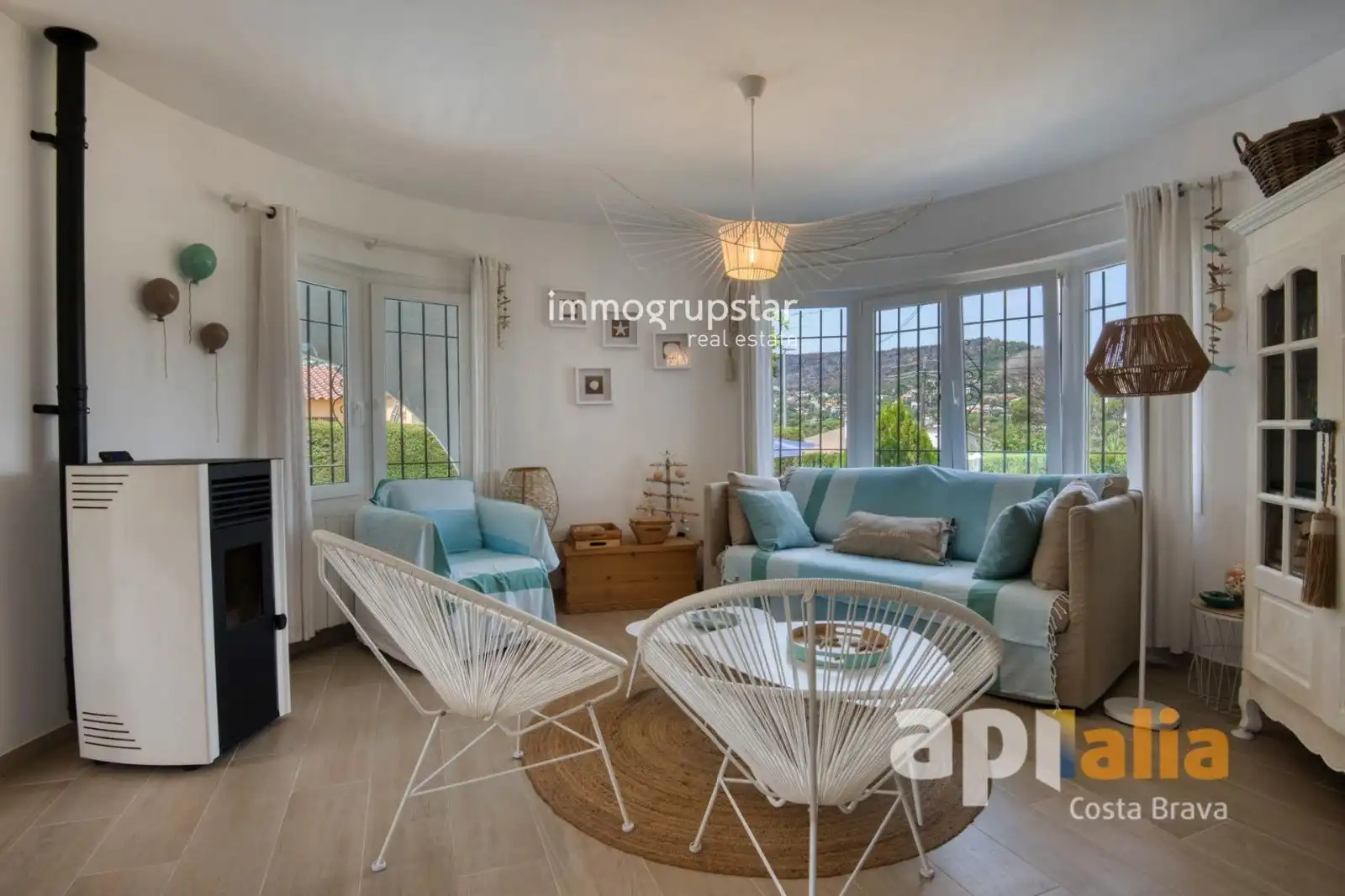 Sala de estar de Casa o chalet en venta en Calonge i Sant Antoni con Calefacción, Terraza y Piscina